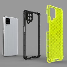Заредете изображение във визуализатора на галерията – Honeycomb Case armor cover with TPU Bumper for Samsung Galaxy A12 / Galaxy M12 black - TopMag
