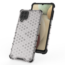 Заредете изображение във визуализатора на галерията – Honeycomb Case armor cover with TPU Bumper for Samsung Galaxy A12 / Galaxy M12 black - TopMag
