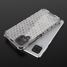Заредете изображение във визуализатора на галерията – Honeycomb Case armor cover with TPU Bumper for Samsung Galaxy A12 / Galaxy M12 black - TopMag
