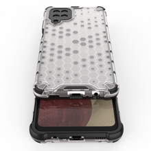 Заредете изображение във визуализатора на галерията – Honeycomb Case armor cover with TPU Bumper for Samsung Galaxy A12 / Galaxy M12 black - TopMag
