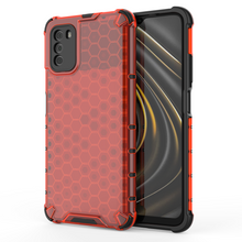 Заредете изображение във визуализатора на галерията – Honeycomb Case armor cover with TPU Bumper for Xiaomi Poco M3 red - TopMag
