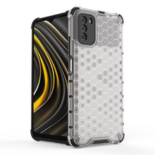 Заредете изображение във визуализатора на галерията – Honeycomb Case armor cover with TPU Bumper for Xiaomi Poco M3 red - TopMag
