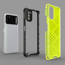 Заредете изображение във визуализатора на галерията – Honeycomb Case armor cover with TPU Bumper for Xiaomi Poco M3 red - TopMag
