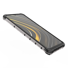 Заредете изображение във визуализатора на галерията – Honeycomb Case armor cover with TPU Bumper for Xiaomi Poco M3 transparent - TopMag
