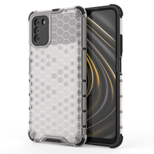 Заредете изображение във визуализатора на галерията – Honeycomb Case armor cover with TPU Bumper for Xiaomi Poco M3 transparent - TopMag
