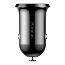 Заредете изображение във визуализатора на галерията – Baseus Grain Pro car charger 2x USB 4.8 A black (CCALLP-01)
