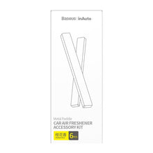 Заредете изображение във визуализатора на галерията – Baseus Metal Paddle 6x refill for air freshener (osmanthus) white (SUXUN-M0B) - TopMag
