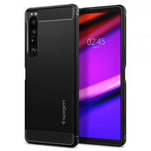 Заредете изображение във визуализатора на галерията – Spigen rugged armor case for sony xperia 1 iv matte black - TopMag
