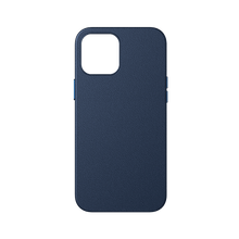 Заредете изображение във визуализатора на галерията – Baseus Magnetic Leather Case Soft PU leather Cover for iPhone 12 Pro Max blue (MagSafe compatible) - TopMag

