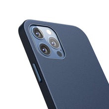 Заредете изображение във визуализатора на галерията – Baseus Magnetic Leather Case Soft PU leather Cover for iPhone 12 Pro Max blue (MagSafe compatible) - TopMag
