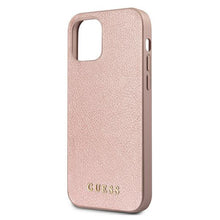 Заредете изображение във визуализатора на галерията – Guess GUHCP12LIGLRG iPhone 12 Pro Max 6,7" różowo-złoty/rose gold hardcase Iridescent - TopMag
