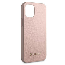 Заредете изображение във визуализатора на галерията – Guess GUHCP12SIGLRG iPhone 12 mini 5,4" różowo-złoty/rose gold hardcase Iridescent - TopMag
