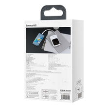 Заредете изображение във визуализатора на галерията – Baseus Qpow Digital Display powerbank with fast charging 10000mAh 22.5W QC/PD/SCP/FCP with built-in USB-C cable white
