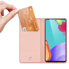 Заредете изображение във визуализатора на галерията – DUX DUCIS Skin Pro Bookcase type case for Samsung Galaxy A52 / A52 5G / A52s 5G pink - TopMag
