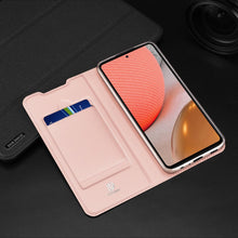 Заредете изображение във визуализатора на галерията – DUX DUCIS Skin Pro Bookcase type case for Samsung Galaxy A72 4G pink - TopMag
