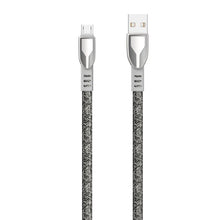 Заредете изображение във визуализатора на галерията – Dudao USB braided cable - micro USB 5 A 1 m gray (L3PROM gray) - TopMag
