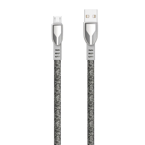 Dudao USB braided cable - micro USB 5 A 1 m gray (L3PROM gray) - TopMag