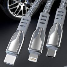 Заредете изображение във визуализатора на галерията – Dudao USB braided cable - micro USB 5 A 1 m gray (L3PROM gray) - TopMag
