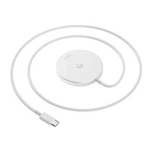 Заредете изображение във визуализатора на галерията – Dudao Kit 15W Magnetic Wireless Charger Qi and 20W AC Charger (MagSafe Compatible) White (A12XS) - TopMag
