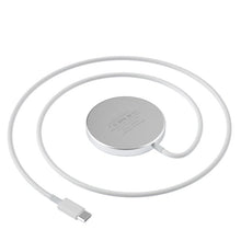 Заредете изображение във визуализатора на галерията – Dudao Kit 15W Magnetic Wireless Charger Qi and 20W AC Charger (MagSafe Compatible) White (A12XS) - TopMag
