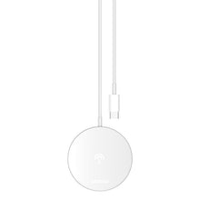 Заредете изображение във визуализатора на галерията – Dudao Kit 15W Magnetic Wireless Charger Qi and 20W AC Charger (MagSafe Compatible) White (A12XS) - TopMag
