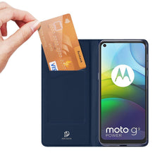 Заредете изображение във визуализатора на галерията – DUX DUCIS Skin Pro Bookcase type case for Motorola Moto G9 Power blue - TopMag
