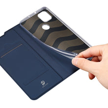 Заредете изображение във визуализатора на галерията – DUX DUCIS Skin Pro Bookcase type case for Motorola Moto G9 Power blue - TopMag
