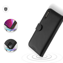 Заредете изображение във визуализатора на галерията – Dux Ducis Hivo Genuine Leather Bookcase type case for iPhone 11 Pro Max black - TopMag
