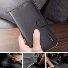 Заредете изображение във визуализатора на галерията – Dux Ducis Hivo Genuine Leather Bookcase type case for iPhone 11 Pro Max black - TopMag

