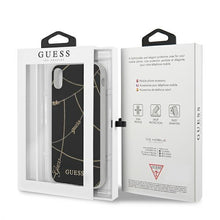Заредете изображение във визуализатора на галерията – Guess GUHCI65PCUCHBK iPhone Xs Max czarny/black hardcase Gold Chain Collection - TopMag
