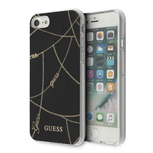Заредете изображение във визуализатора на галерията – Guess GUHCI8PCUCHBK iPhone 7/8/SE 2020 / SE 2022 czarny/black hardcase Gold Chain Collection - TopMag
