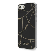 Заредете изображение във визуализатора на галерията – Guess GUHCI8PCUCHBK iPhone 7/8/SE 2020 / SE 2022 czarny/black hardcase Gold Chain Collection - TopMag
