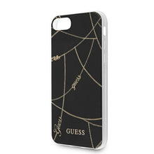 Заредете изображение във визуализатора на галерията – Guess GUHCI8PCUCHBK iPhone 7/8/SE 2020 / SE 2022 czarny/black hardcase Gold Chain Collection - TopMag
