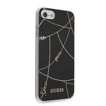 Заредете изображение във визуализатора на галерията – Guess GUHCI8PCUCHBK iPhone 7/8/SE 2020 / SE 2022 czarny/black hardcase Gold Chain Collection - TopMag
