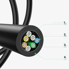 Заредете изображение във визуализатора на галерията – Ugreen Extension Cable Ethernet RJ45 Cat 7 10000Mbps / 10 Gbps 2m Black (NW148) - TopMag
