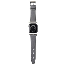 Заредете изображение във визуализатора на галерията – Original Strap KARL LAGERLELD strap Saffiano Monogram KLAWLSAKLHPG for Apple Watch 42/44/45/49mm silver
