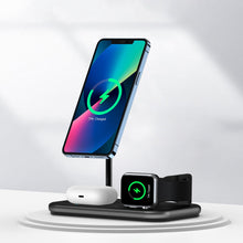 Заредете изображение във визуализатора на галерията – Choetech MFM MFi charger/inductive charging station 3in1 iPhone 12/13/14, AirPods Pro, Apple Watch gray (T589-F)
