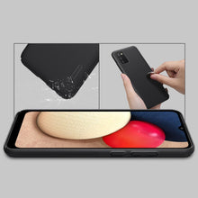 Заредете изображение във визуализатора на галерията – Nillkin Super Frosted Shield Case + kickstand for Samsung Galaxy A02s EU black - TopMag
