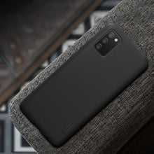 Заредете изображение във визуализатора на галерията – Nillkin Super Frosted Shield Case + kickstand for Samsung Galaxy A02s EU black - TopMag
