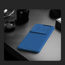 Заредете изображение във визуализатора на галерията – Nillkin CamShield Pro armored case with camera cover for Samsung Galaxy S24+ - blue
