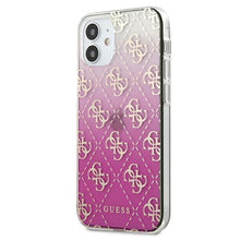 Заредете изображение във визуализатора на галерията – Guess GUHCP12SPCU4GGPI iPhone 12 mini 5,4" różowy/pink hardcase 4G Gradient - TopMag
