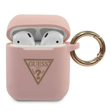 Заредете изображение във визуализатора на галерията – Guess GUACA2LSTLPI AirPods cover różowy/pink Silicone Triangle Logo - TopMag
