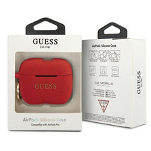 Заредете изображение във визуализатора на галерията – Guess GUACAPSILGLRE AirPods Pro cover czerwony/red Silicone Glitter - TopMag
