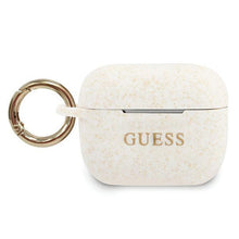 Заредете изображение във визуализатора на галерията – Guess GUACAPSILGLWH AirPods Pro cover biały/white Silicone Glitter - TopMag
