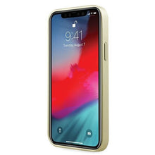 Заредете изображение във визуализатора на галерията – Guess GUHCP12MIGLGO iPhone 12/12 Pro 6,1" złoty/gold hardcase Iridescent - TopMag

