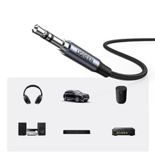 Заредете изображение във визуализатора на галерията – Ugreen AUX stereo audio cable 3.5 mm mini jack - USB Type C for tablet phone 1m black (CM450 20192) - TopMag
