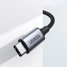 Заредете изображение във визуализатора на галерията – Ugreen AUX stereo audio cable 3.5 mm mini jack - USB Type C for tablet phone 1m black (CM450 20192) - TopMag
