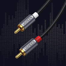 Заредете изображение във визуализатора на галерията – Ugreen audio cable USB Type C (male) - 2RCA (male) 1.5m gray (20193 CM451) - TopMag
