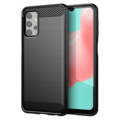 Carbon Case Flexible TPU Cover for Samsung Galaxy A32 5G black - TopMag