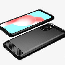 Заредете изображение във визуализатора на галерията – Carbon Case Flexible TPU Cover for Samsung Galaxy A32 5G black - TopMag
